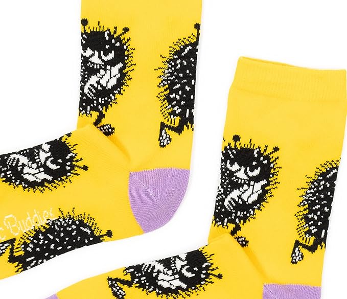 Stinky's Getaway Ladies Moomin Socks, Yellow, EU36-42 - Aamu.co.uk - NordicBuddies - Aamu.co.uk
