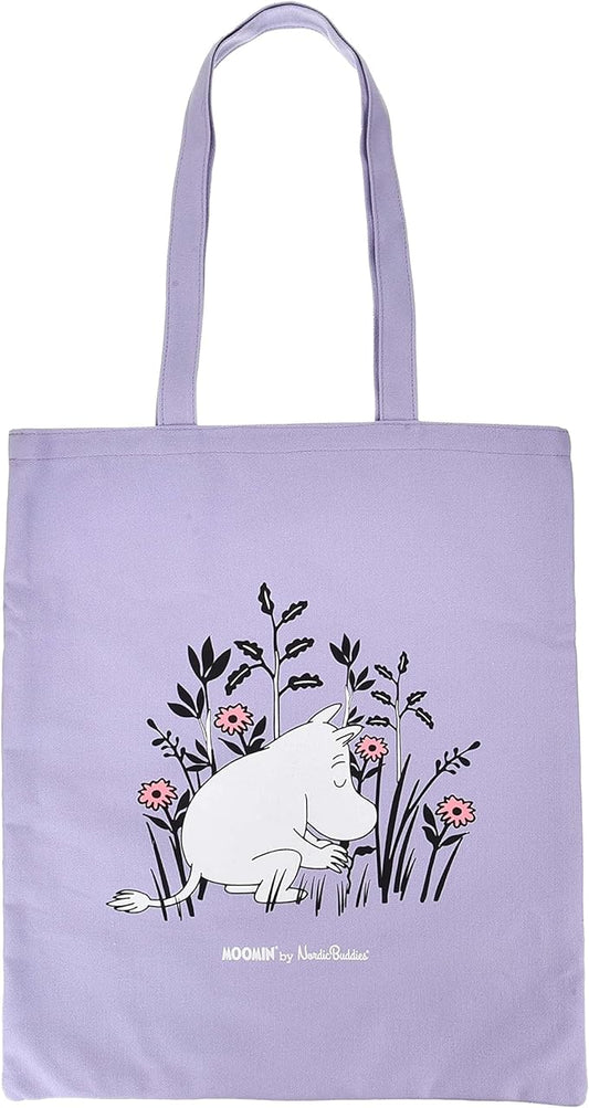 Moomintroll in the Nature Moomin Tote Bag, Lilac, One size - Aamu.co.uk - NordicBuddies - Aamu.co.uk