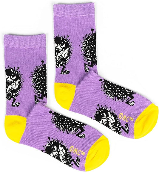 Stinky's Getaway Ladies Moomin Socks, Purple, EU36-42 - Aamu.co.uk - NordicBuddies - Aamu.co.uk