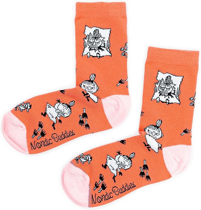Little My Happiness Ladies Moomin Socks, Red, EU36-42 - Aamu.co.uk - NordicBuddies