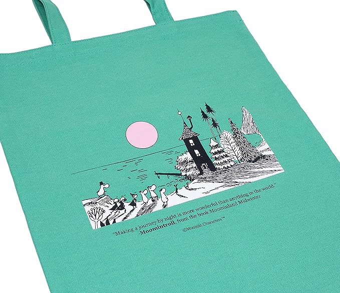 Moominvalley Moomin Tote Bag, Green, One size - Aamu.co.uk - NordicBuddies - Aamu.co.uk