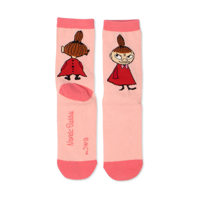 Little My Butt Ladies Moomin Socks, Pink, EU36-42 - Aamu.co.uk - NordicBuddies