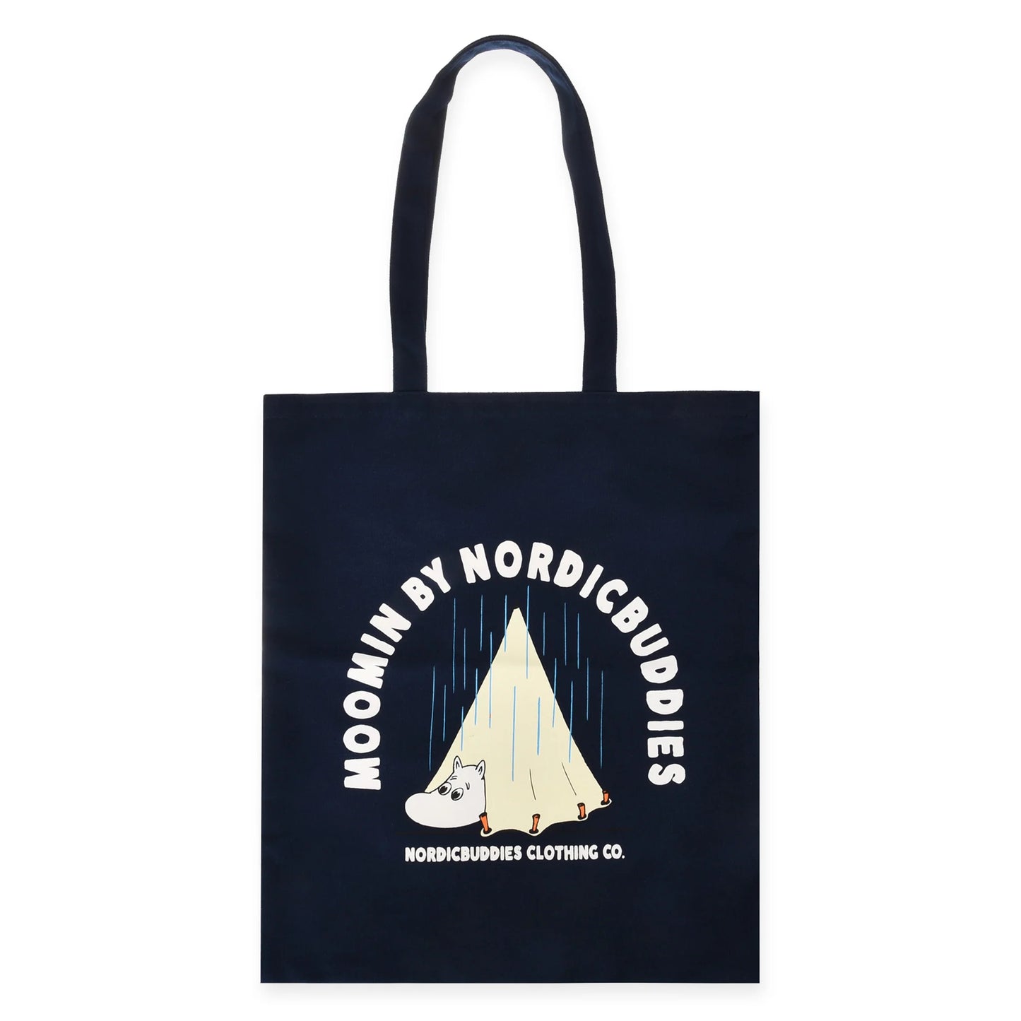 Moomintroll Camping, Moomin Tote Bag, Navy Blue - Aamu.co.uk - NordicBuddies