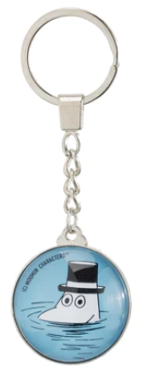 Moominpappa Swimming - Key Chain - Turquoise - Light Blue - Glass - Aamu.co.uk - NordicBuddies - Aamu.co.uk