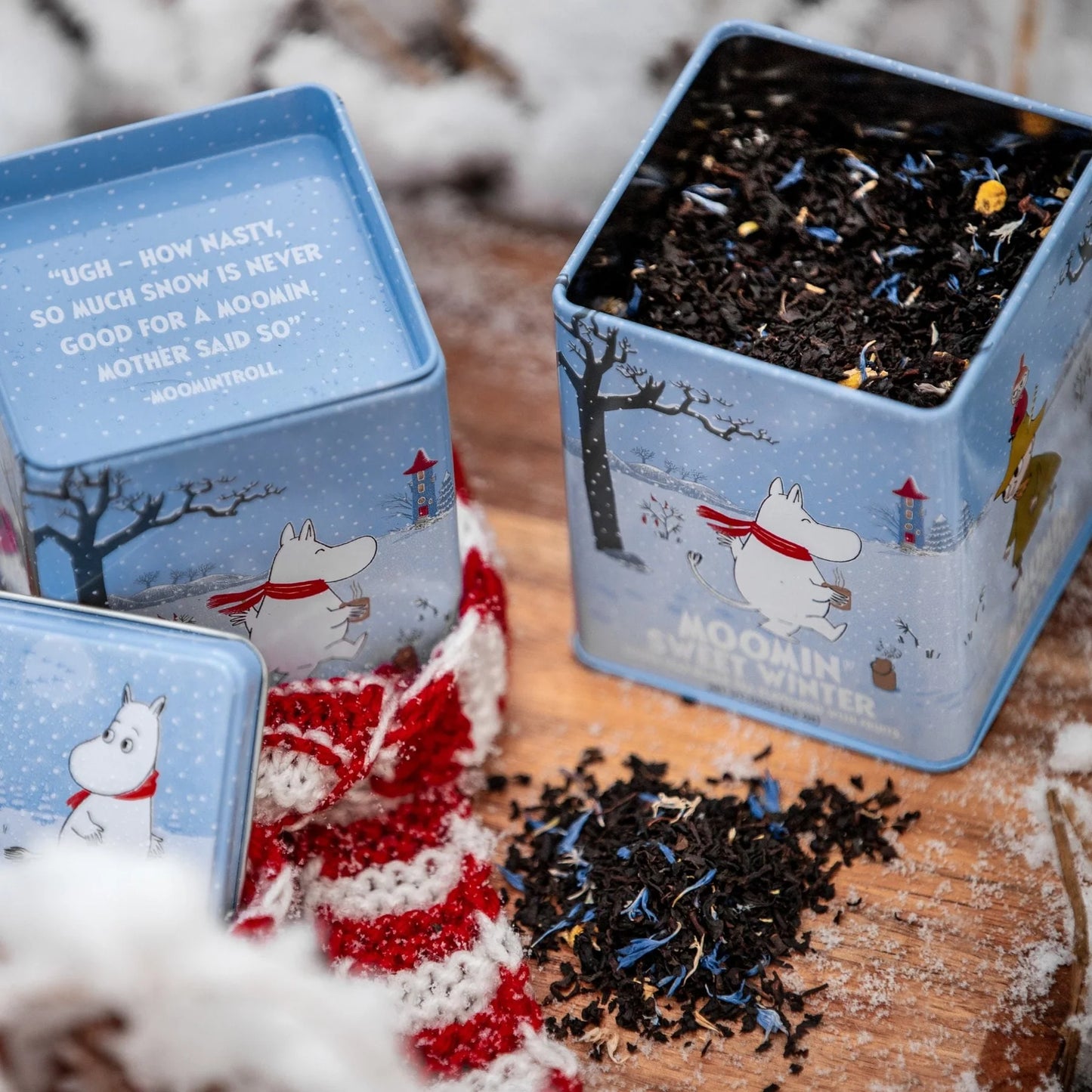 Moomin Sweet Winter Tea - Metal Tin -  100g - Aamu.co.uk - Nordqvist - Aamu.co.uk