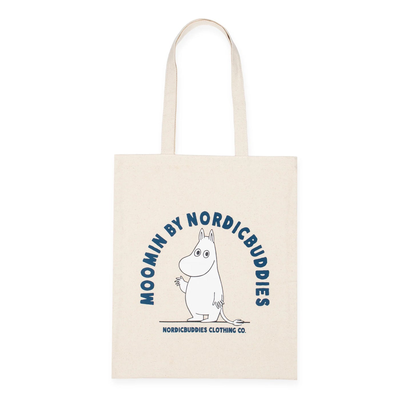 Moomintroll's Greeting, Moomin Tote Bag, Beige - Aamu.co.uk - NordicBuddies