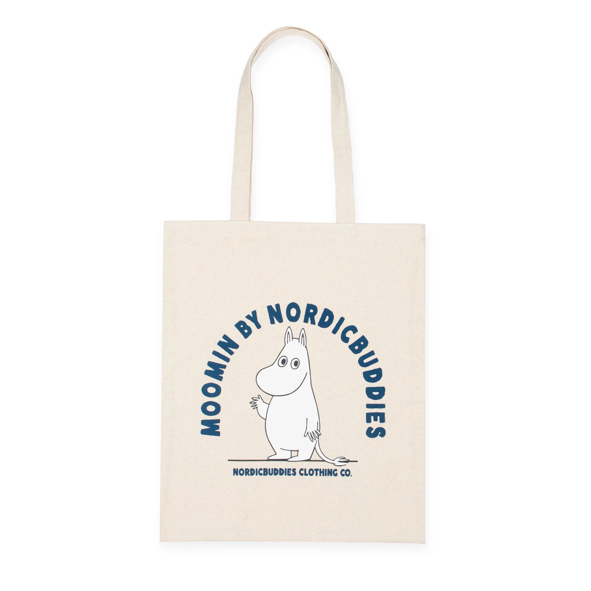 Moomintroll's Greeting, Moomin Tote Bag, Beige - Aamu.co.uk - NordicBuddies