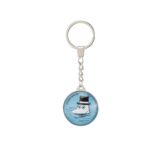 Moominpappa Swimming - Key Chain - Turquoise - Light Blue - Glass - Aamu.co.uk - NordicBuddies - Aamu.co.uk