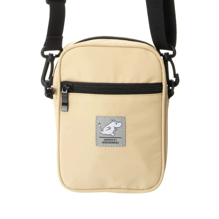Moomintroll Running Moomin Urban Neck Bag Luggage-Messenger, Beige, One Size - Aamu.co.uk - NordicBuddies