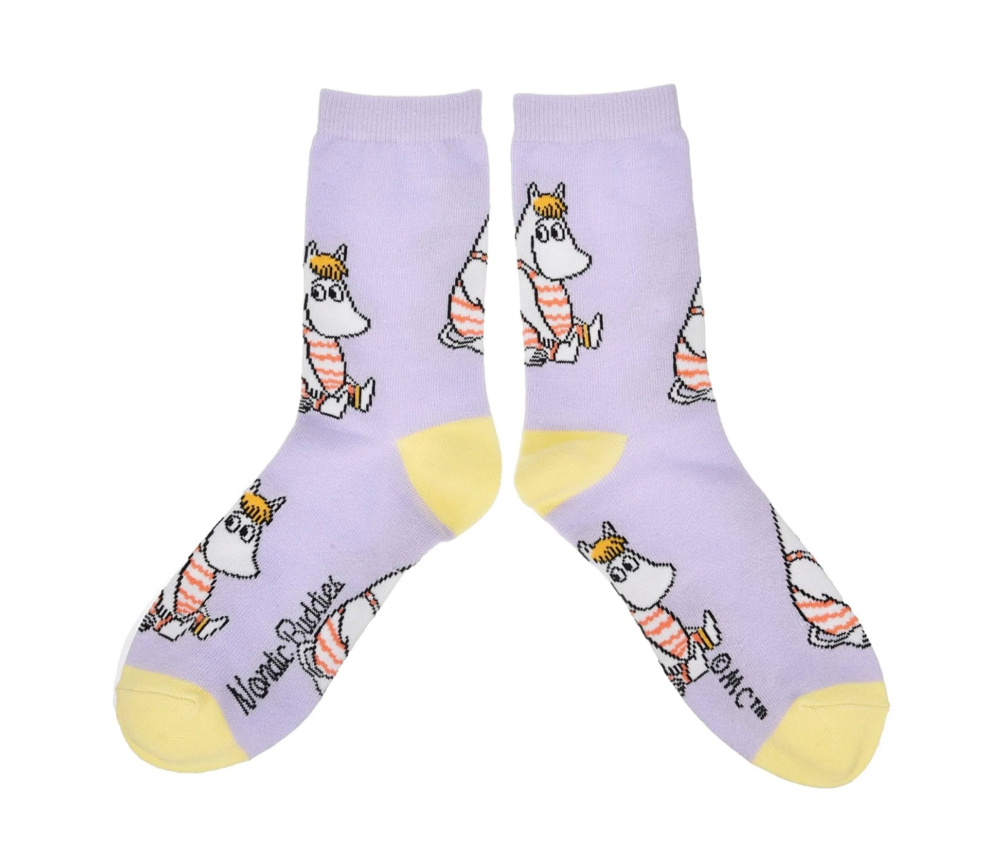 Snorkmaiden At The Beach Ladies Moomin Socks, Purple, EU36-42 - Aamu.co.uk - NordicBuddies