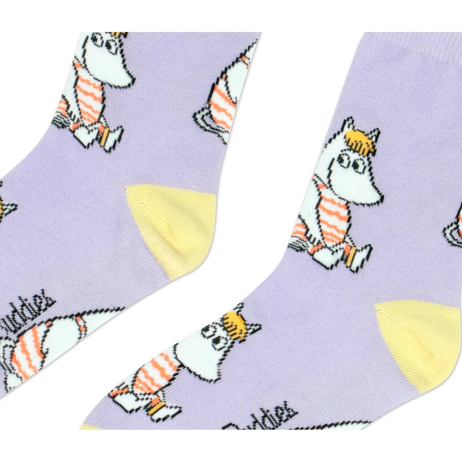 Snorkmaiden At The Beach Ladies Moomin Socks, Purple, EU36-42 - Aamu.co.uk - NordicBuddies